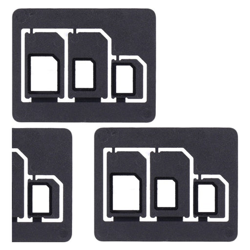 Produktbild Sonstige Ersatzteile - Tripple SIM Karten Adapter 4FF/3FF/2FF 5er Pack Bulk