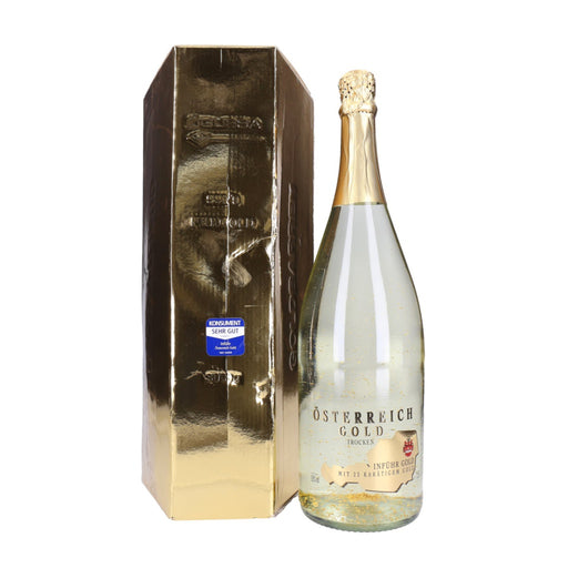 Produktbild Sekt - Österreich Gold Sekt mit 23 Karat Blattgold 1 x 1,5 L