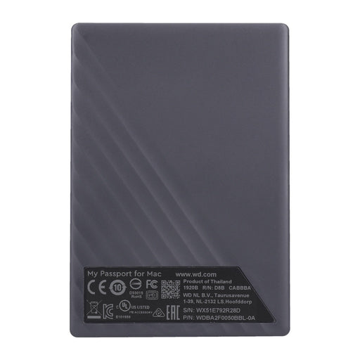 Produktbild externe HDD-Festplatte - WD My Passport for Mac ext. Festplatte 5TB schwarz / blau