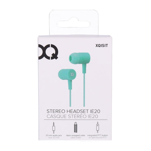 Produktbild Bluetooth-Kopfhörer - Xqisit iE H20 In-Ear Headset mint