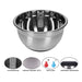 TP Edelstahl Schüssel-Set inkl. Deckel, Skala, und 4 Einsätzen zum Gemüsereiben 11-teilig