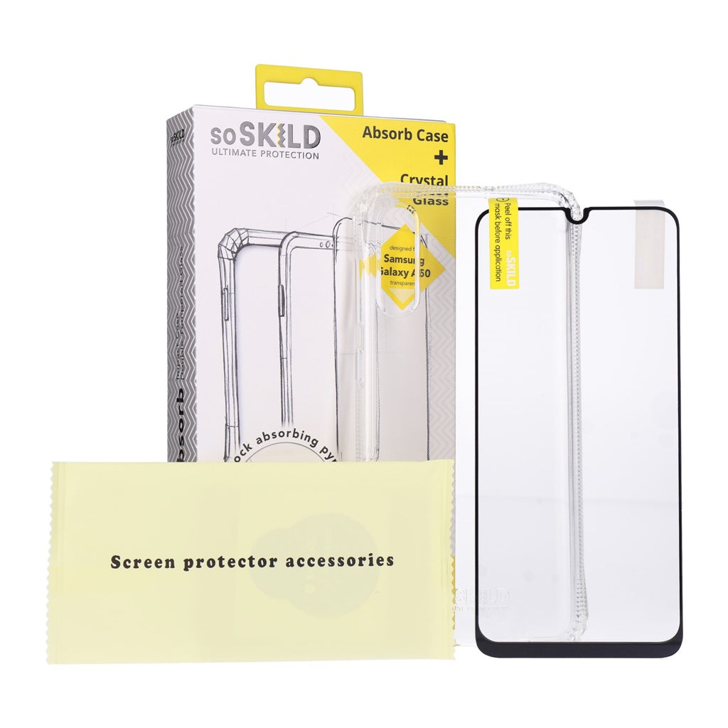 Produktbild Displayschutzglas - SoSkild Absorb 2.0 Impact Case für Samsung Galaxy A50 inkl. Displayschutzglas