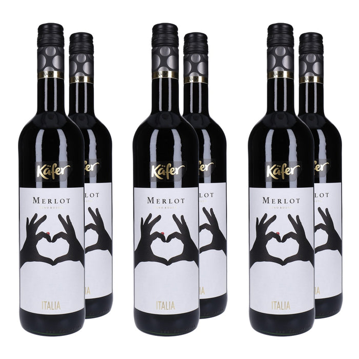 Feinkost Käfer Italien Merlot trocken 6 x 0,75L
