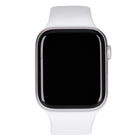 Apple Watch Series 5 44mm GPS + 4G Silber Aluminiumgehäuse mit Sportarmband weiß