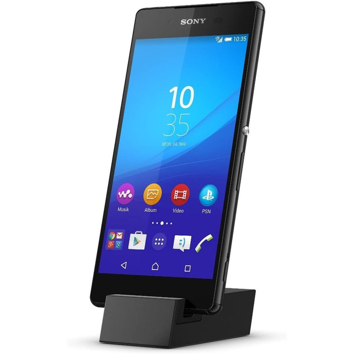 Sony USB Dockingstation Ständer für Xperia Z3+ Z5 M5 C5 in schwarz