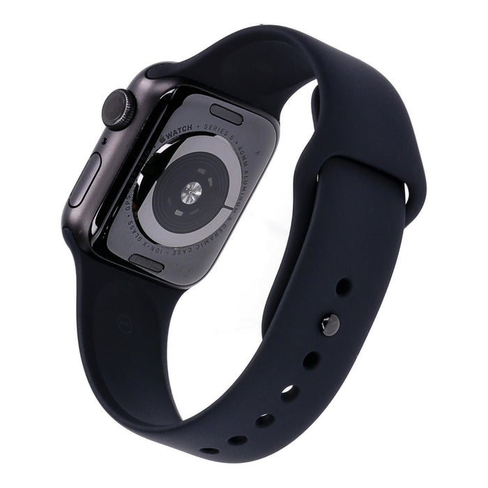 Apple Watch Series 5 40mm GPS Spacegrau Aluminiumgehäuse mit Sportarmband Schwarz
