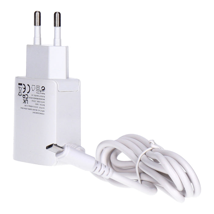 Swipe Schnelladegerät Micro USB 1m weiß 2,4A