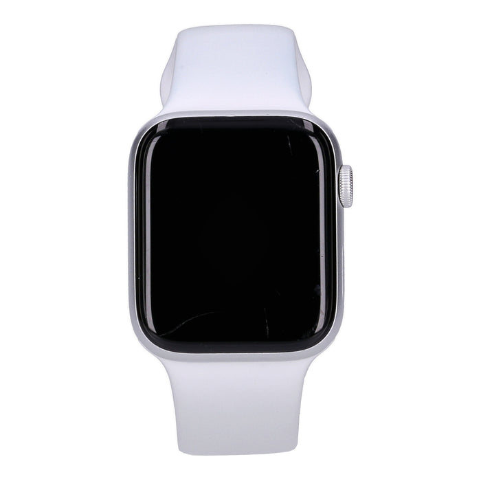 Apple Watch Series 6 44mm GPS + 4G Silber Aluminiumgehäuse mit Sportarmband Weiß