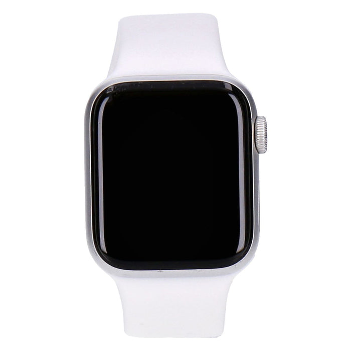 Apple Watch Series 6 40mm GPS + 4G Silber Aluminiumgehäuse mit Sportarmband Weiß