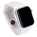 Apple Watch Series 6 40mm GPS + 4G Silber Aluminiumgehäuse mit Sportarmband Weiß