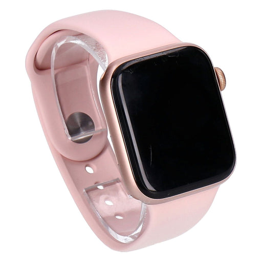 Produktbild Smartwatch - Apple Watch SE 44mm GPS Gold Aluminiumgehäuse mit Sportarmband Pink Sand