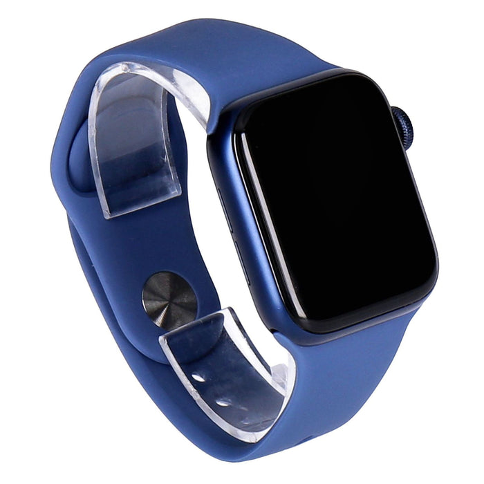 Apple Watch Series 6 40mm GPS + 4G Blau Aluminiumgehäuse mit Sportarmband Deep Navy