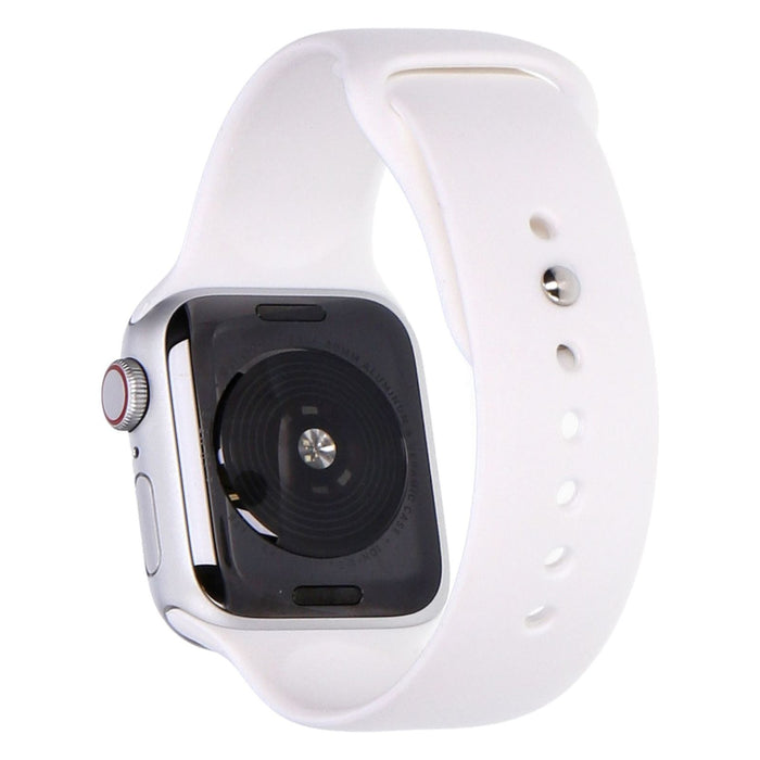 Apple Watch SE 40mm GPS + 4G Silber Aluminiumgehäuse mit Sportarmband Weiß
