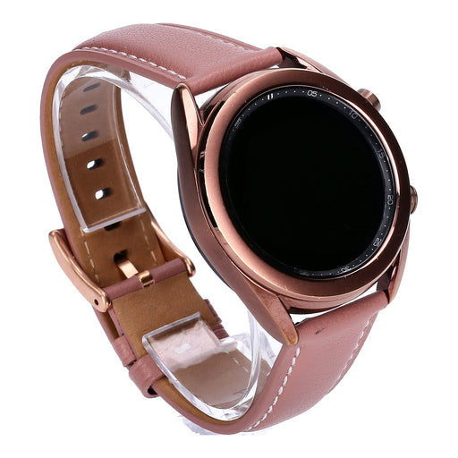 Produktbild Smartwatch-Armband - Samsung Galaxy Watch3 41mm Mystic Bronze Lederarmband Rosa