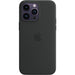 Apple iPhone 14 Pro Max Silikon Case Midnight mit Magsafe