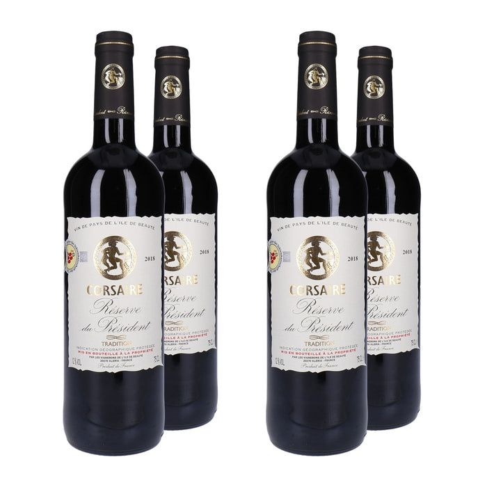 Corsaire Reserve du President Rotwein 4 x 0,75 L