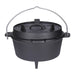 TP Premium BBQ Set 9-teilig, Dutch Oven, Pfanne,  Grillplatte, Topf aus Gusseisen mit Geschenk Kiste