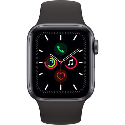 Watch Series 5 44mm GPS Spacegrau Aluminiumgehäuse mit Sportarmband schwarz