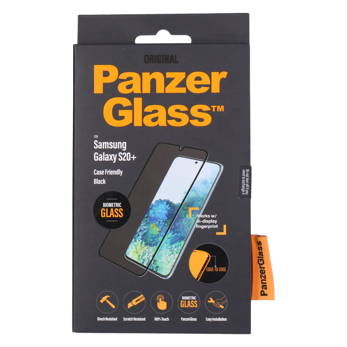 Produktbild Displayschutzglas - PanzerGlass Displayschutz passend für Samsung Galaxy S20+