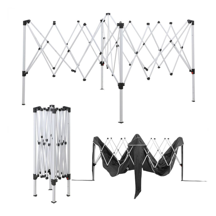 TP Faltpavillon 3x3m, Aufbewahrungstasche grau wasserabweisend & UV-Schutz 50+