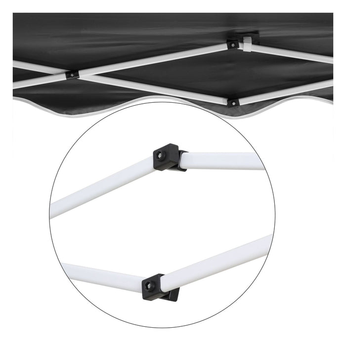 TP Faltpavillon 3x3m, Aufbewahrungstasche grau wasserabweisend & UV-Schutz 50+