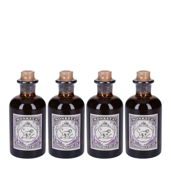 Monkey 47 Schwarzwald Dry Gin Miniatur 4 x 0,05 L