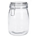 TP Glasbehälter mit Bügelverschluss, Drahtbügelgla Vorratsglas - luftdicht, auslaufsicher (rund) 1000ml