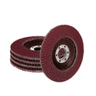 TP Fächerscheibe, Schleifscheibe 115mm gewölbter K Aluminium Oxid (Rot) - 5er Pack P60