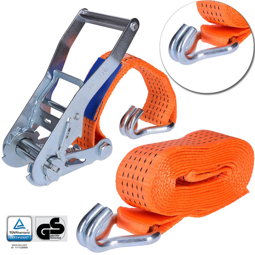 Produktbild Zurrgurt - TP Spanngurt, Zurrgurt zur Ladungssicherung 2- tei 50mm Gurtbreite, 5T (5000 Kg) mit Spitzhaken 6 Meter