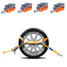 TP 4er Set Spanngurt Autotransport, 3000 daN, 3000 3 Tonnen - 3 Meter