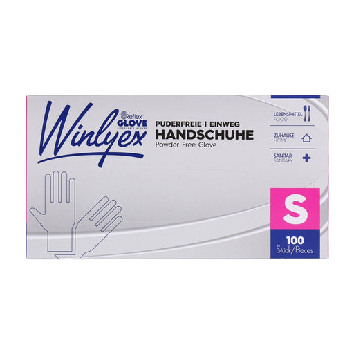 Produktbild Einweghandschuhe - Reflex Winlyex 100x Puderfreie Einweghandschuhe  S