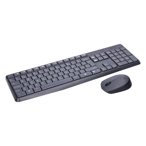 Produktbild Tastatur- und Maus-Set - Logitech MK235 Kabelloses Tastatur Maus Set QWERTY ES grau