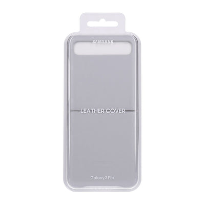 Galaxy Z Flip Leather Cover Grau