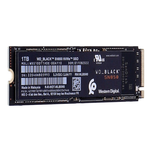 Produktbild interne Gaming-SSD - WD Black SN850 int. M.2 NVMe SSD 1TB