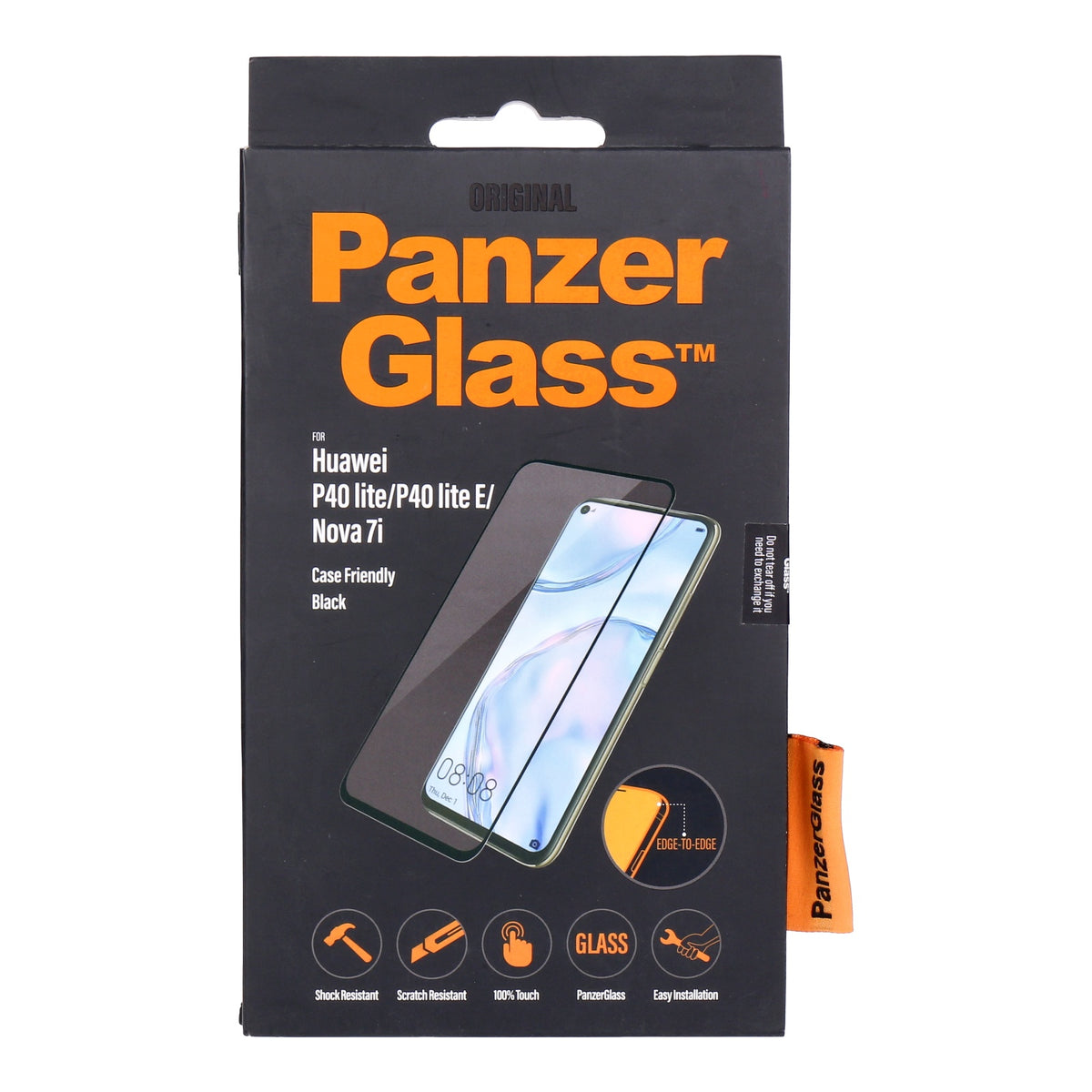 Produktbild Displayschutzglas - PanzerGlass Huawei P40 lite/Nova 7i Case Friendly  Black