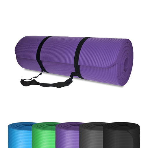 Produktbild Yogamatte - TP Yogamatte, Sport Unterlage aus Schaumstoff, für Pilates, Fitness, rutschfest, 185 x 61 x 1,5 cm Lila