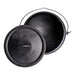TP Potjie Pot Feuerkessel Dutch Oven BBQ Pot 1 Gusseisen mit Deckel und Füßen Pot 1 23x23,5x26 6,