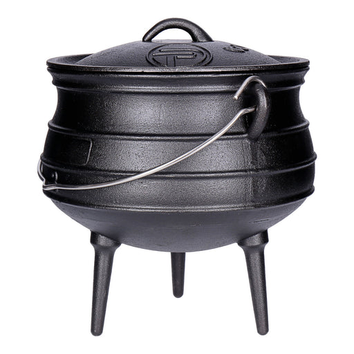 Produktbild Feuertopf - TP Potjie Pot - BBQ Dreifuß Dutch Oven Gusseisen, Feuerkessel mit Deckel und Füßen Pot 3 (ca. 8 Liter)