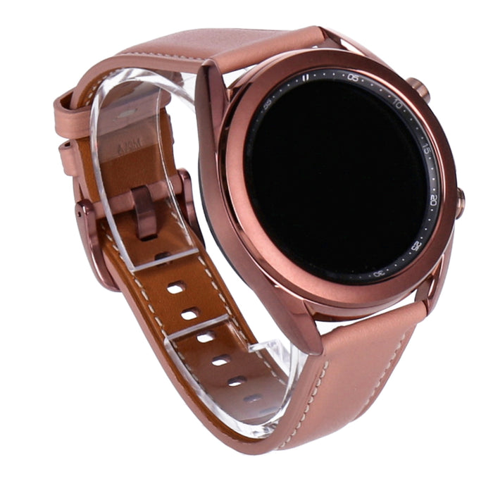 Samsung Galaxy Watch 3 SM-R850 41mm Mystic Bronze mit Lederarmband bronze