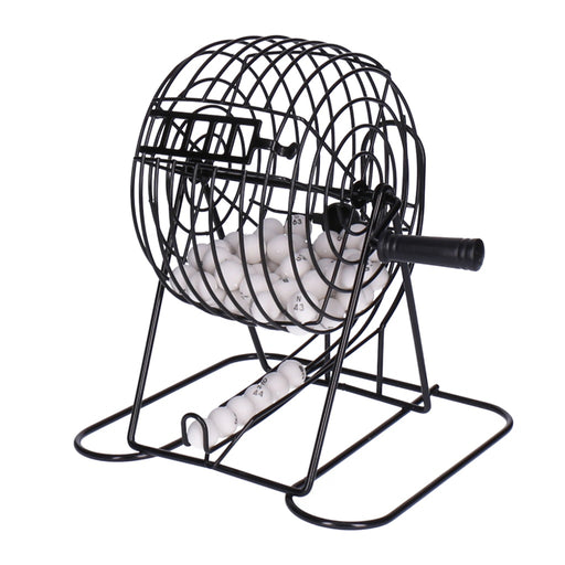 Produktbild Spielzeug - Bingo Set mit Trommel aus Metall und 75 Kugeln