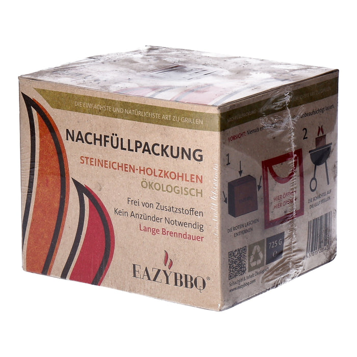 EazyBBQ Holzkohle Nachfüllpack 0,725kg