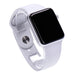 Apple Watch Series 3 42mm GPS Silber Aluminiumgehäuse mit Sportarmband Weiß
