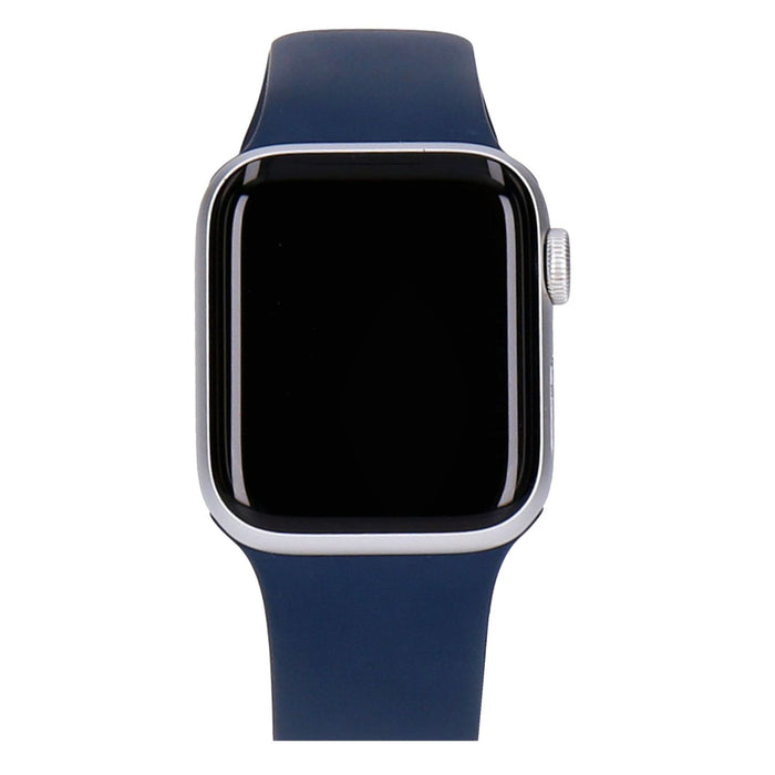 Apple Watch SE 40mm GPS Silber Aluminiumgehäuse Sportarmband Abyss Blau