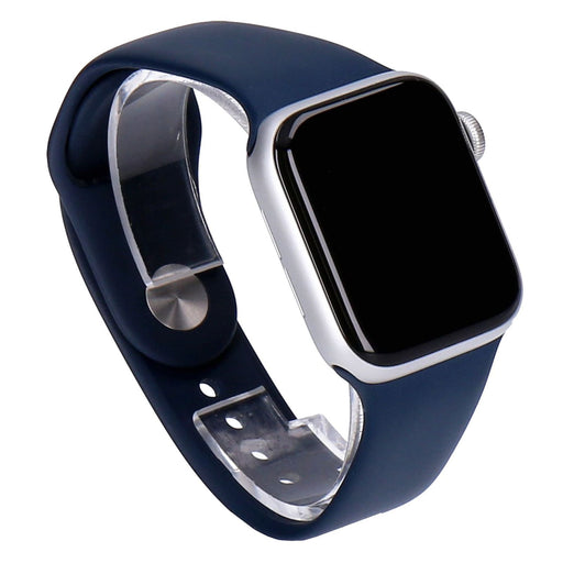 Produktbild Smartwatch - Apple Watch SE 40mm GPS Silber Aluminiumgehäuse Sportarmband Abyss Blau