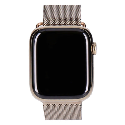 Watch Series 7 45mm GPS + 4G Gold Edelstahlgehäuse mit Milanaise Armband Gold