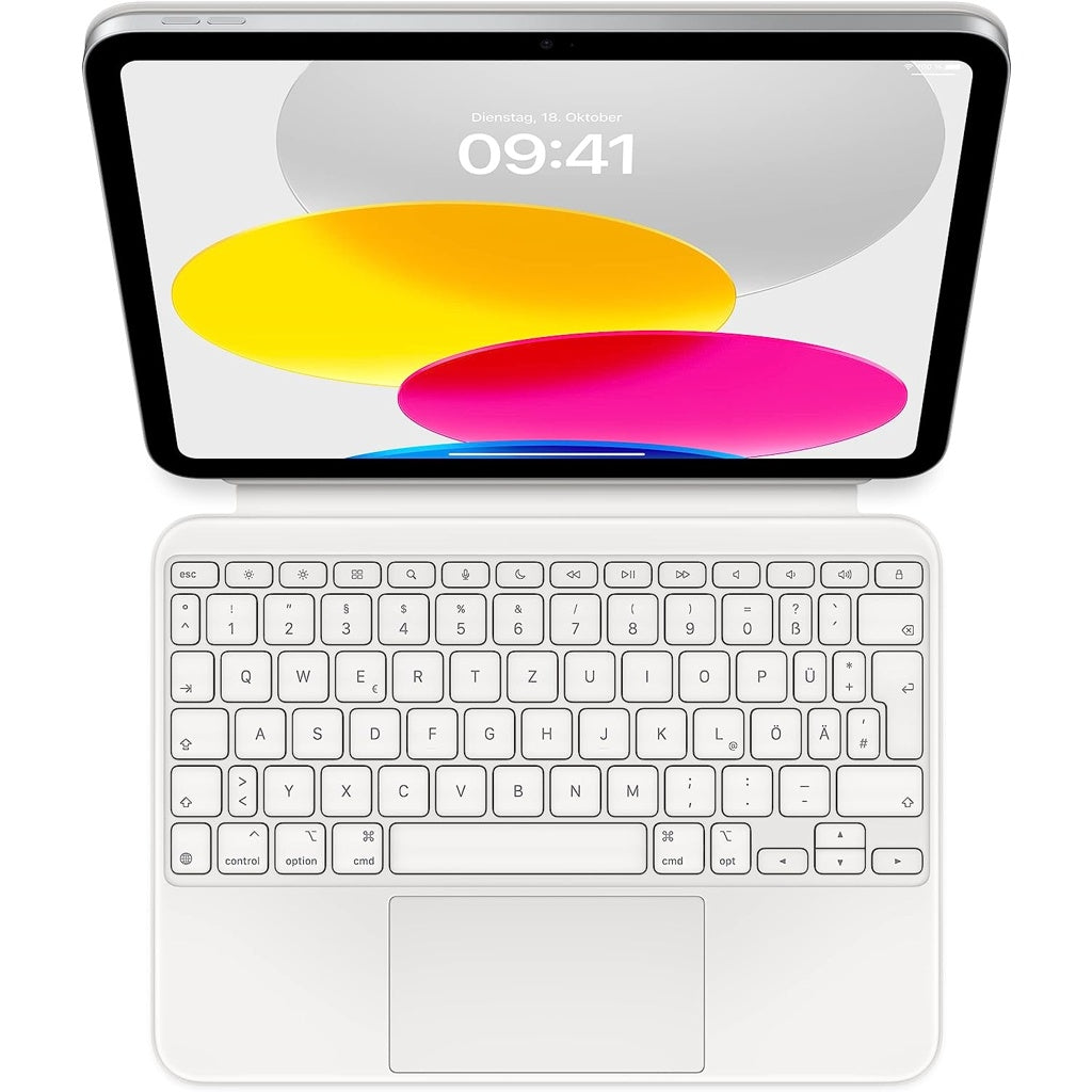 Produktbild iPad-Tastatur - Apple Magic Keyboard Folio weiß iPad (10. Gen) QWERTZ-Tablet-Tastatur - Deutsch