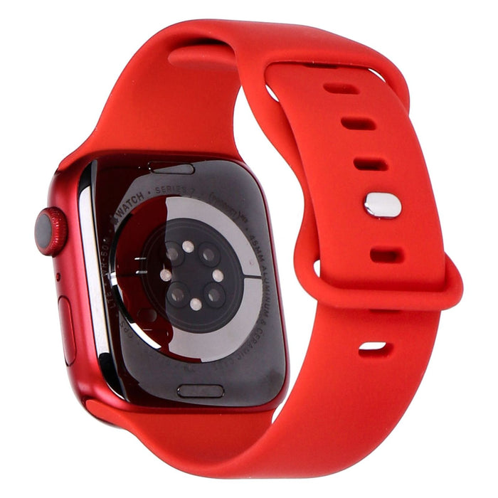 Apple Watch Series 7 45mm GPS + 4G Rot Aluminiumgehäuse mit Sportarmband Rot