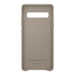 Samsung Galaxy S10 5G Backcover Leather Cover grau