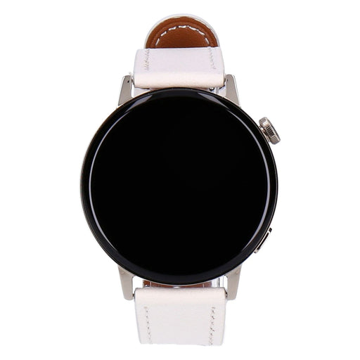 Produktbild Smartwatch - HUAWEI Watch GT 3 MIL-B19 42mm Gold Edelstahlgehäuse mit Lederarmband Weiß