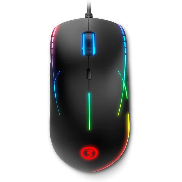 Ozone Neon X50 RGB Gaming Mouse 6200 DPI kabel gebunden schwarz